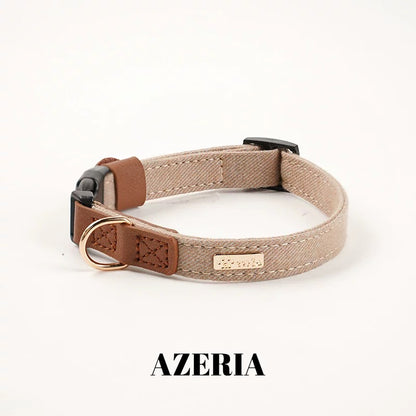 Japanese-Inspired Dog Collar in Denim