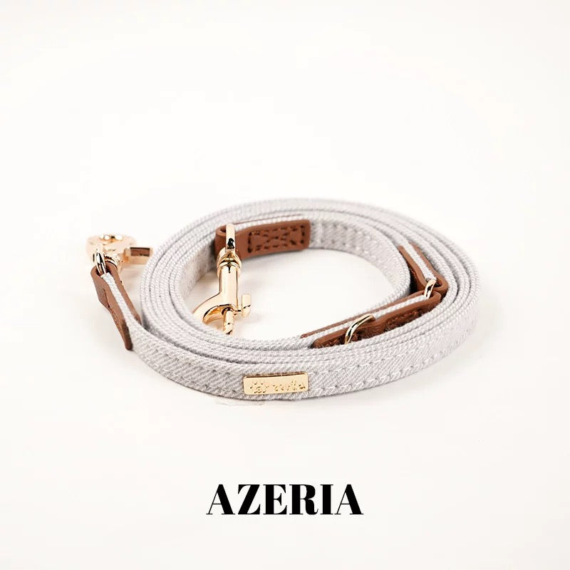 Japanese-Inspired Dog Collar in Denim