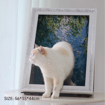 Oil Painting Style Cat Bed