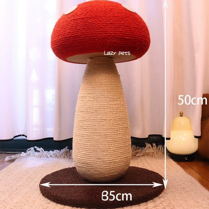 Mushroom-Shaped Cat Scratcher