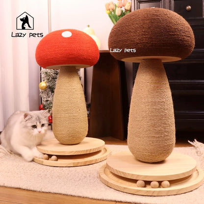 Mushroom-Shaped Cat Scratcher