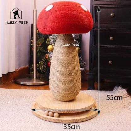 Mushroom-Shaped Cat Scratcher