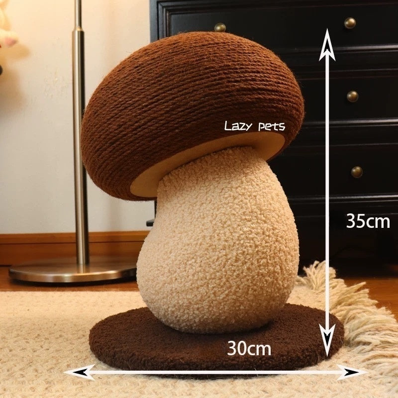 Mushroom-Shaped Cat Scratcher