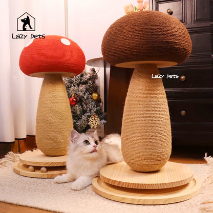 Mushroom-Shaped Cat Scratcher