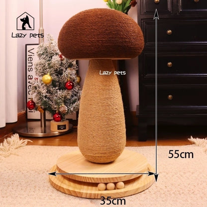 Mushroom-Shaped Cat Scratcher