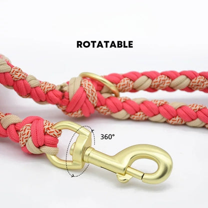 Fashion Hand-Braided Leather Leash