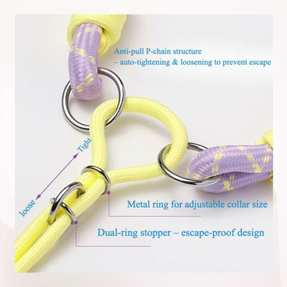 Double-section Rope Half-P Chain Collar