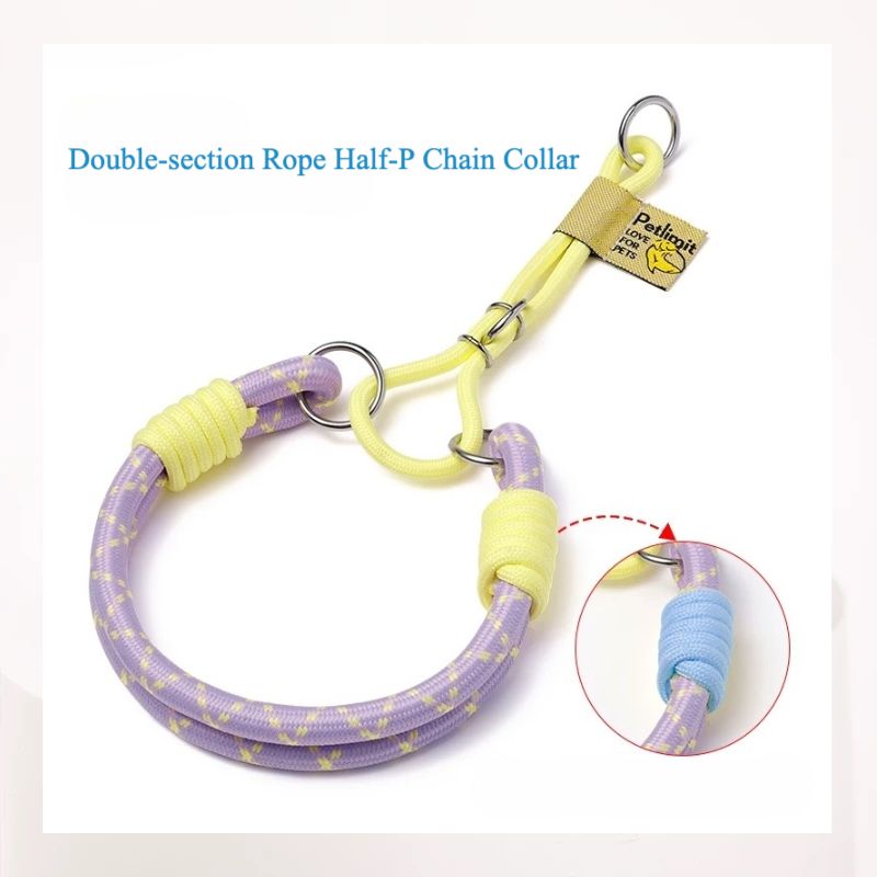Double-section Rope Half-P Chain Collar