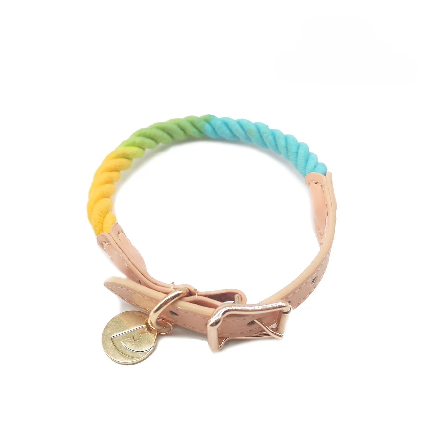 Rainbow-Colored Dog Collar