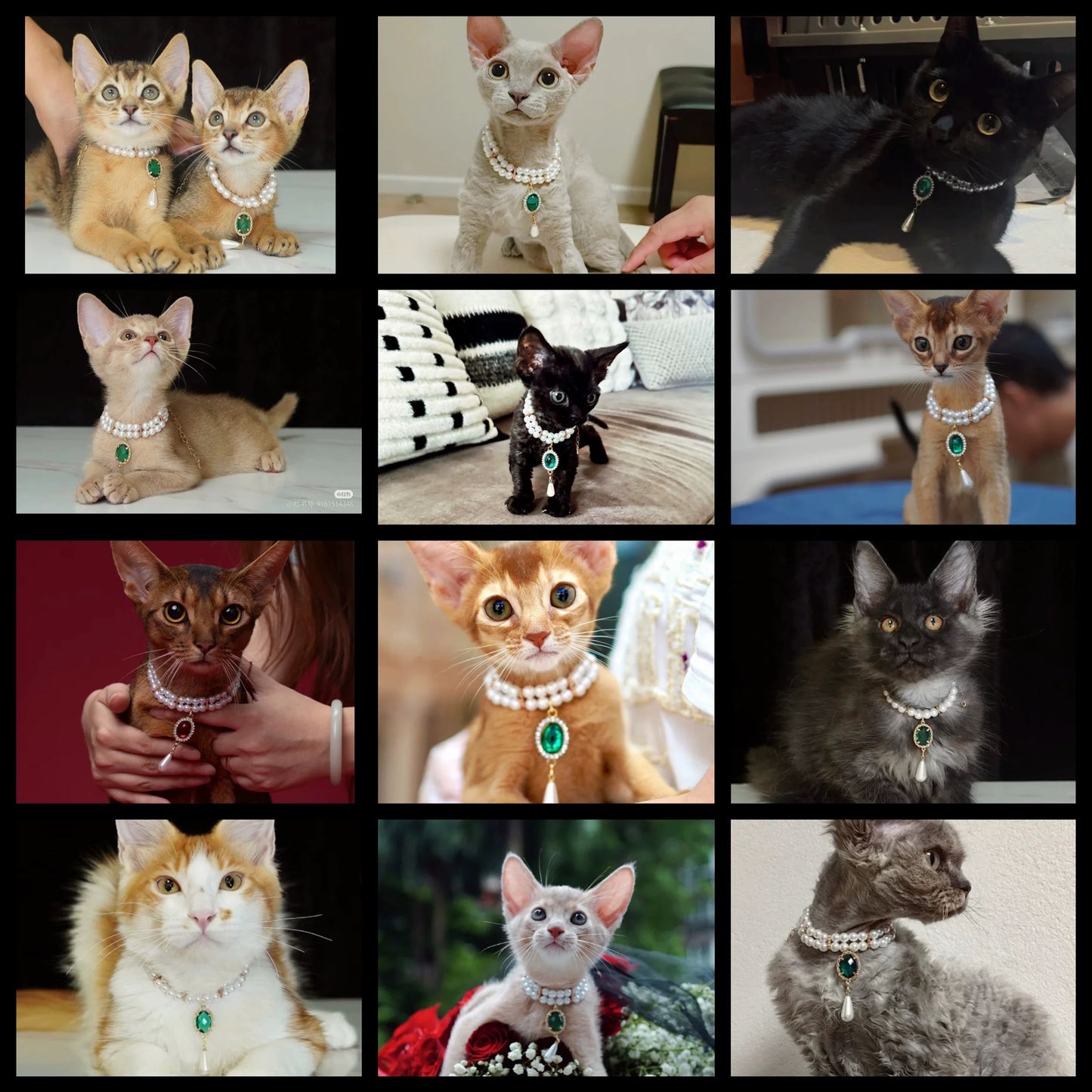 Royal-Inspired Cat Necklace with Jewels