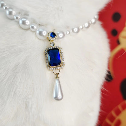 Royal-Inspired Cat Necklace with Jewels