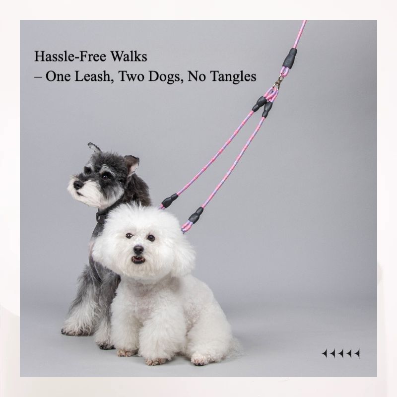 Dual Dog Leash for Two Pets