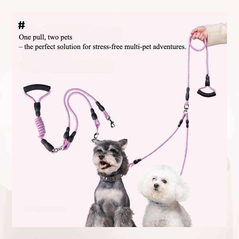 Dual Dog Leash for Two Pets